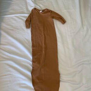 Colored Organics tan baby gown